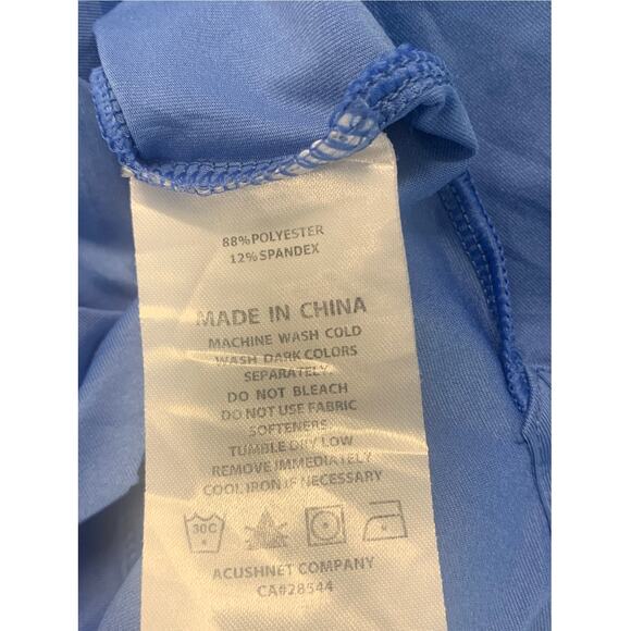 Footjoy Men's Classic Fit Collared Polo Shirt Short Sleeve Blue Size XL - Picture 4 of 5